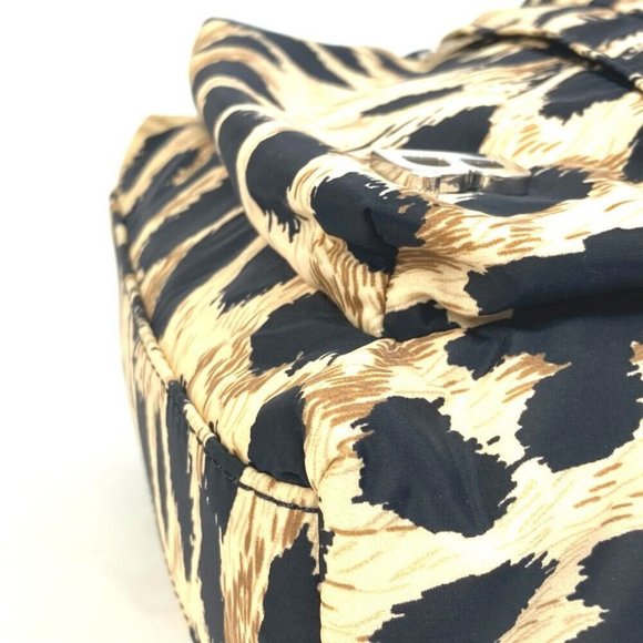 AUTHENTICITY GUARANTEED BALENCIAGA Leopard Mini Backpack bag Beige/Black - Picture 5 of 13